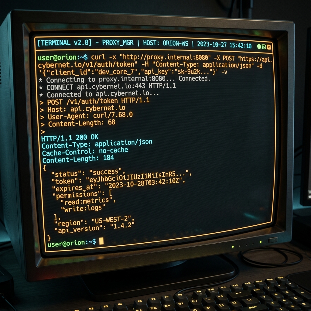 cURL Command Line Proxy Request Mockup