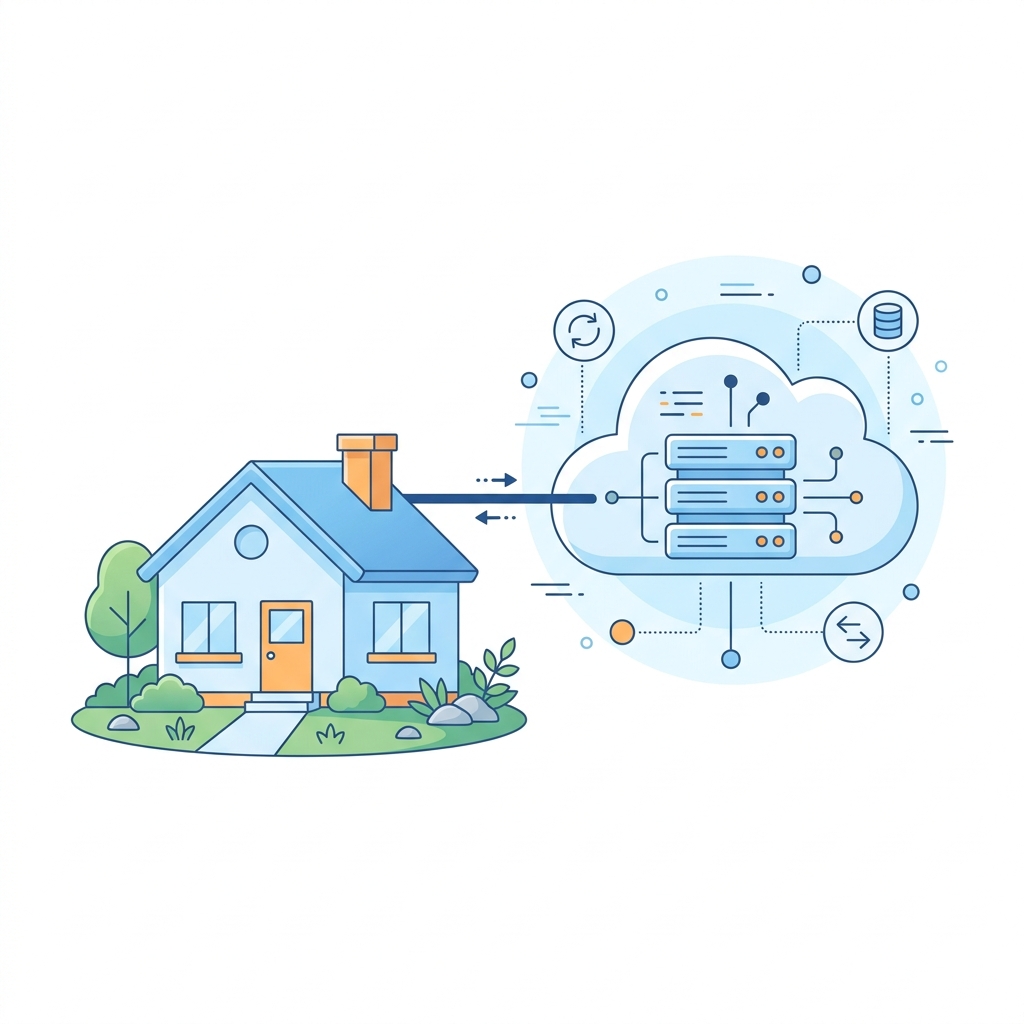 Static Residential ISP network configuration visual diagram